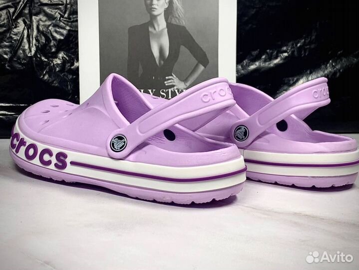 Crocs сабо женские фиолетовые