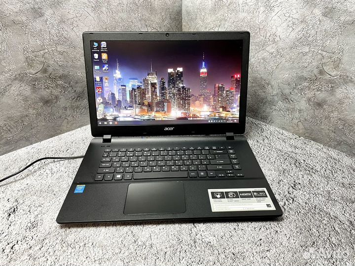 Ноутбук Acer 4 ядра, ssd диск