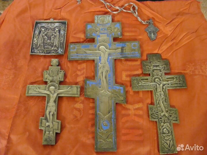 Старинные кресты, эмаль