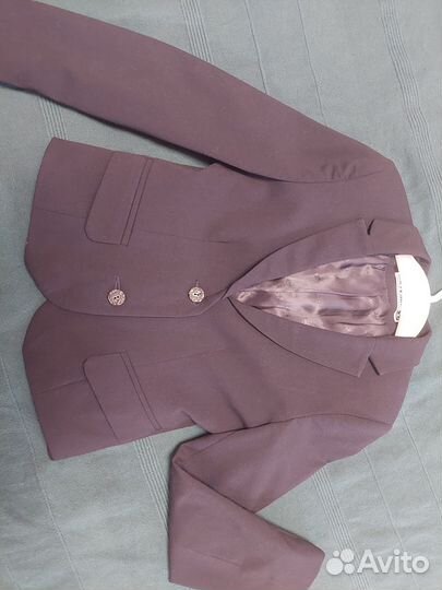 Школьный пиджак для девочки синий