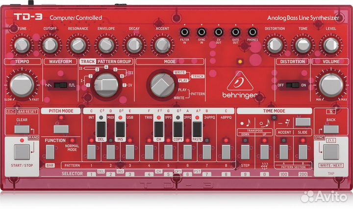 Аналоговый басовый синтезатор Behringer TD-3-SB