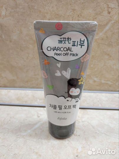 Маска-пленка для лица с древесным углём Esfolio