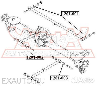 Сайлентблок задней продольной тяги