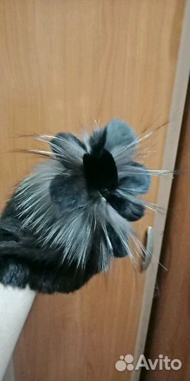 Шапка, вязаная норка