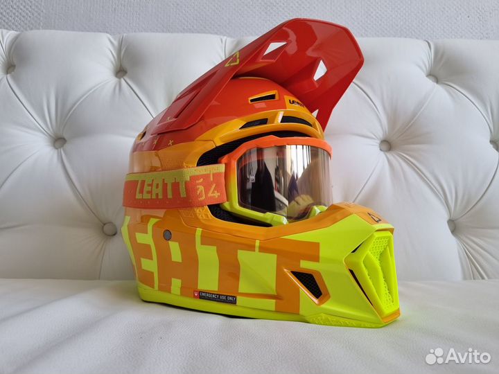 Маска + Шлем Leatt Moto 7.5 V23 Helmet Kit Citrus