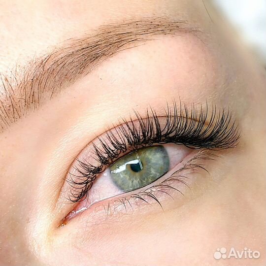 Наращивание ресниц классика/2д /мокрый