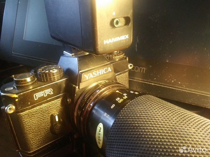 Yashica FR (Contax), виндер, YUS 75-150, вспышка