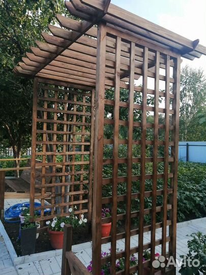 Арка садовая деревянная. Пергола