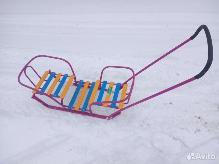 Санки двухместные двойняшки