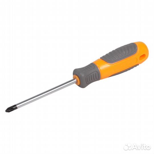 Отвертка крестовая с эргономичной рукояткой магнит