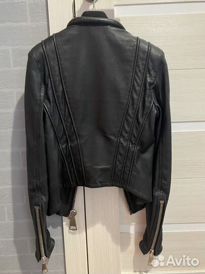 Пиджак/ жакет/ блейзер кожа xs
