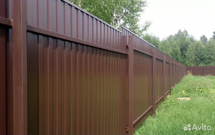 Забор из профнастила качественно быстро