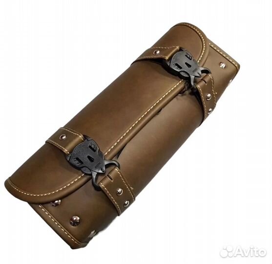 Кофр батон на вилку для мотоцикла FRM-1431 черный