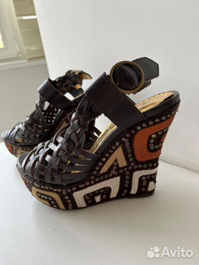 Босоножки на высокой платформе 36