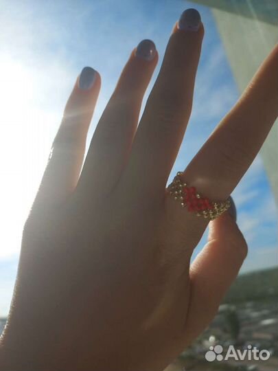 Кольцо из бисера