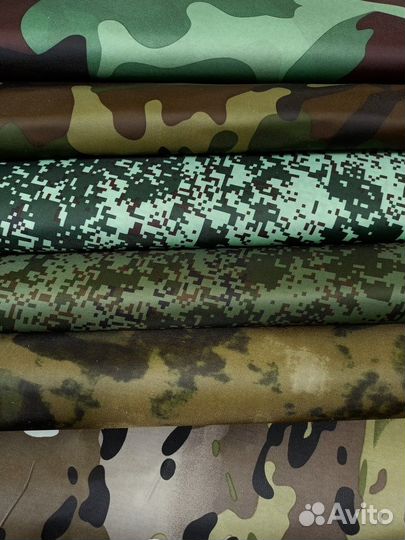 Ткань Оксфорд 200 210 цвет мох