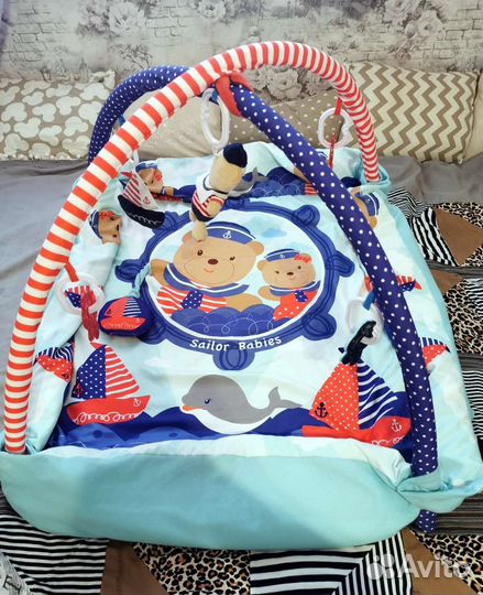 Развивающий коврик с бортиками