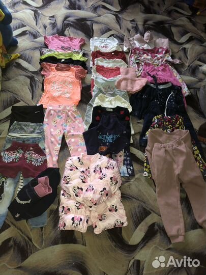 Большой пакет одежды для девочки 104