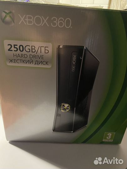 Xbox 360 250 gb + 50 игр внутри
