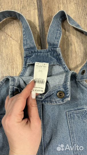 Джинсовый комбинезон 86