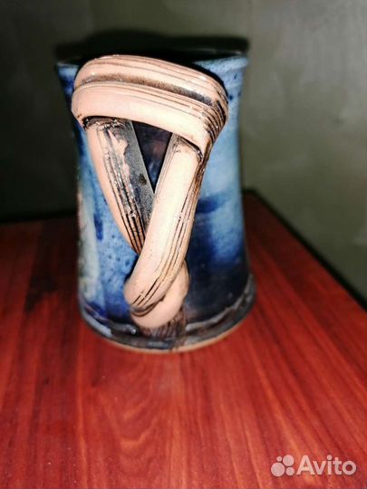 Пивная кружка riga глина бокал золотая бочка