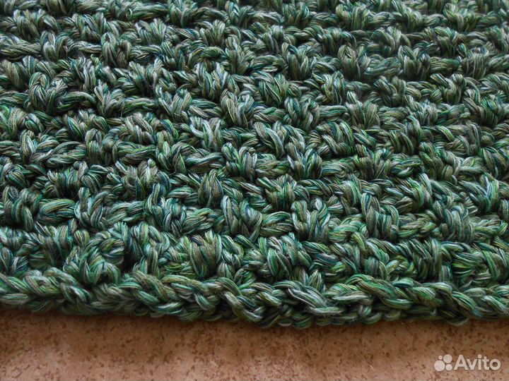 Вязаный коврик прямоугольный 