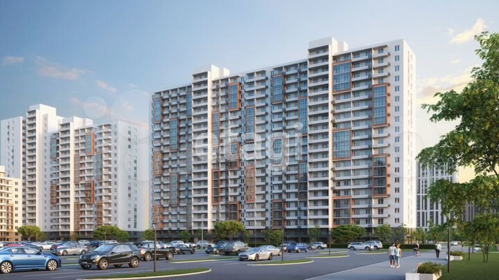 2-к. квартира, 52,5 м², 17/20 эт.