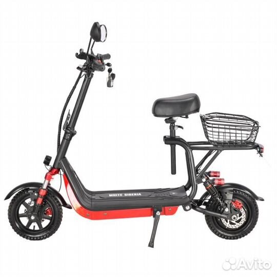 Электросамокат white siberia mini light 1200w