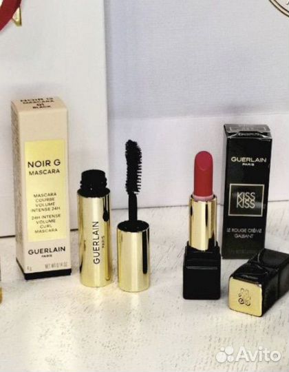 Миниатюры Guerlain помада и тушь