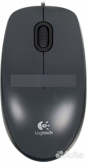 Мышь проводная Logitech M90, черный