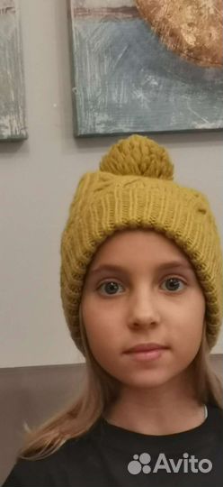 Шапка для девочки, шарф
