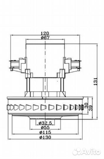 Двигатель / мотор для пылесоса