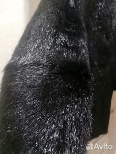 Шуба женская натуральный мех бобра, 46 размер