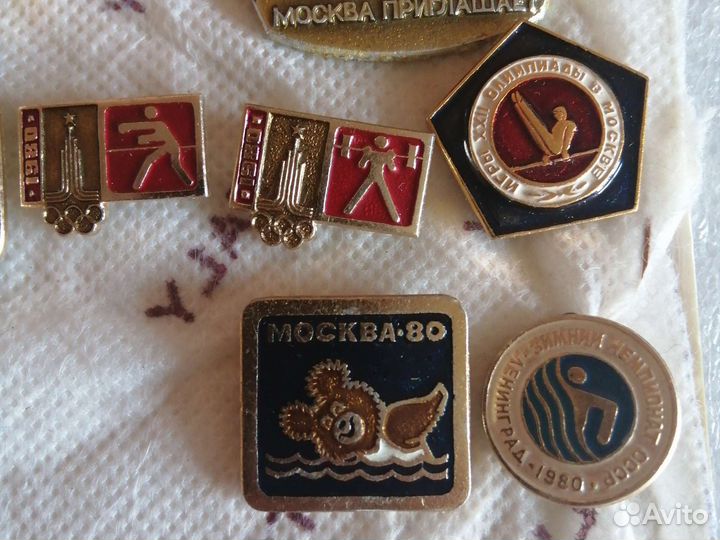 Значки СССР олимпиада 80