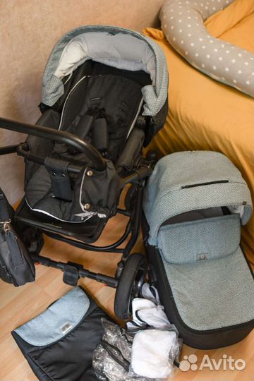 Коляска 2 в 1 adamex cortina