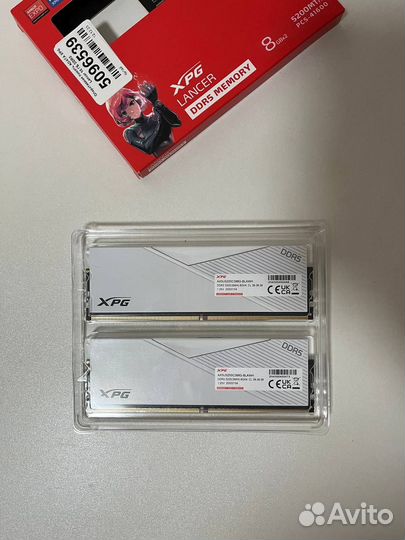Оперативная память DDR5 adata XPG 16 Gb (8Gb*2шт)