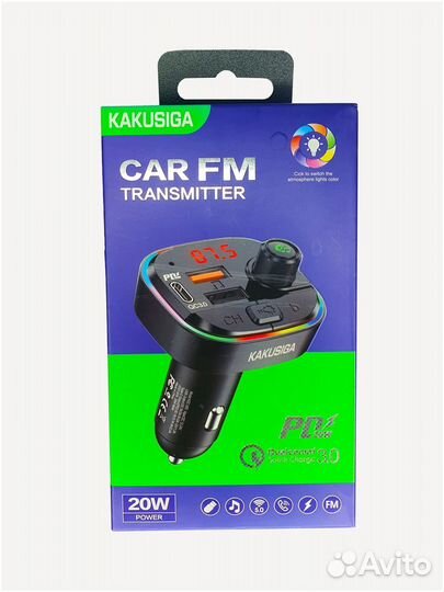 MP3 FM модулятор, трансмиттер bluetooth kakusiga