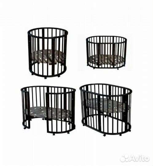 Кроватка трансформер детская с маятником