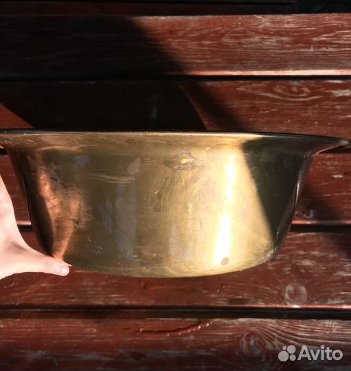 Таз латунный. Для варки варенья. СССР
