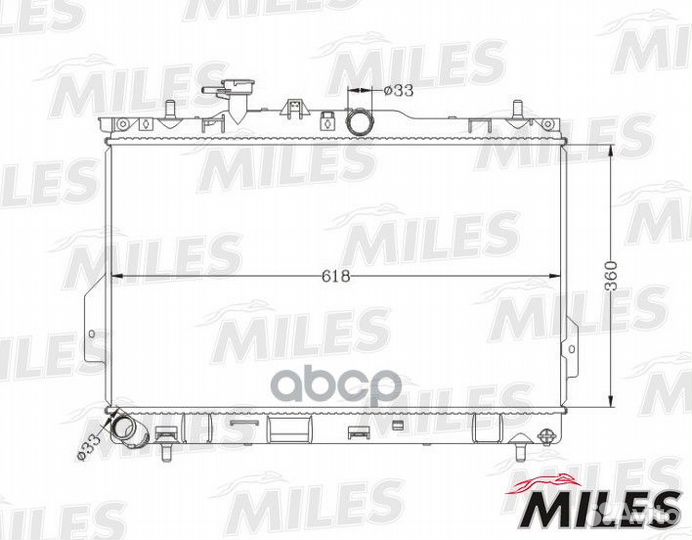 Радиатор hyundai matrix 1.6/1.8 M/T 01- acrb104