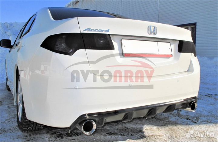 Диффузор Sport на задний бампер для Honda Accord 8