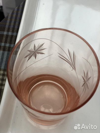 Стаканы, карамельное стекло, хрусталь СССР