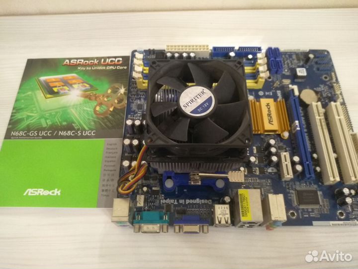 Материнская плата с процессором