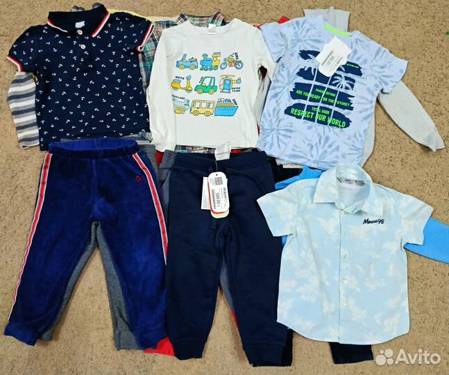 Вещи пакетом на мальчика 86 92