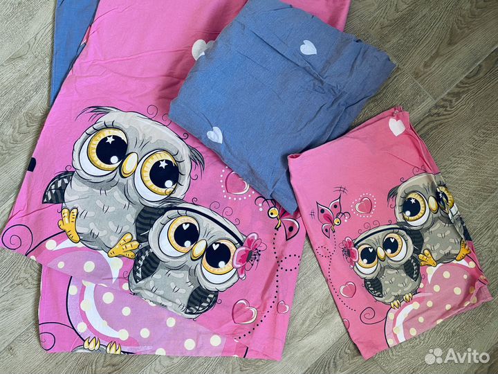 Детское постельное белье в детскую кроватку б/у