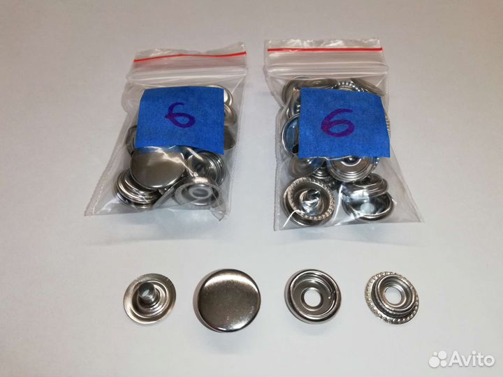 Кнопки для кожи и ткани