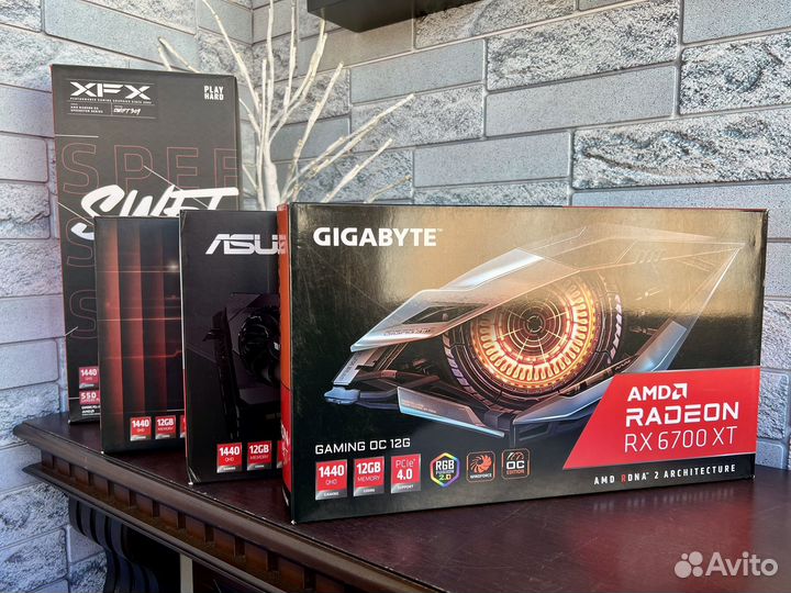 Видеокарта Rx 6700 XT 12GB XFX/Gigabyte/Пломба
