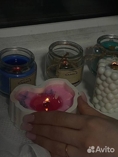 Ароматическая свеча ручной работы