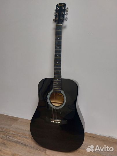 Акустическая гитара fender squier