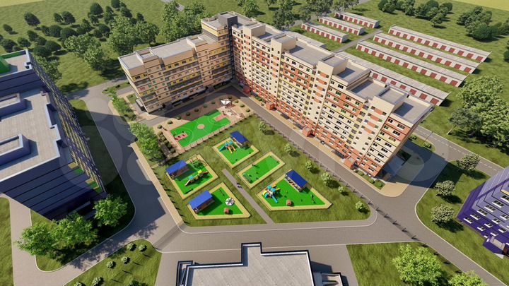 2-к. квартира, 57,6 м², 1/10 эт.